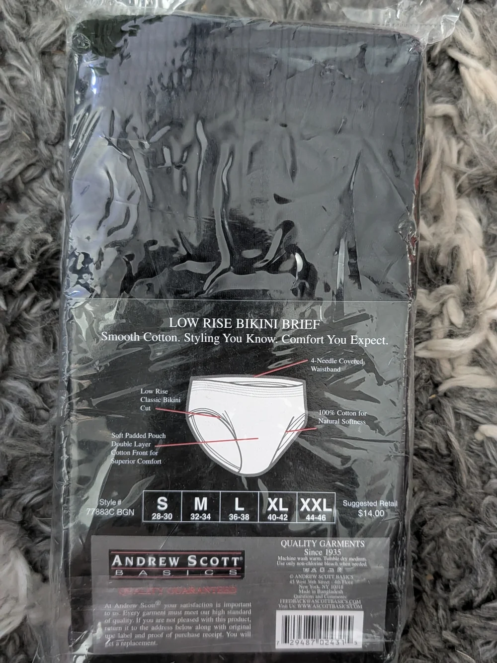 Andrew Scott Low Rise Bikini Briefs  3 Pack
